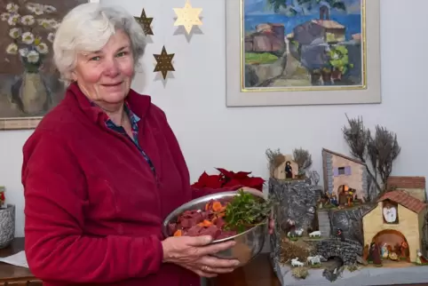 Eingelegtes Rindfleisch verwandelt Angela Haller in „Daube provençale“. Das Gericht hat etwas mit der Weihnachtskrippe zu tun. 