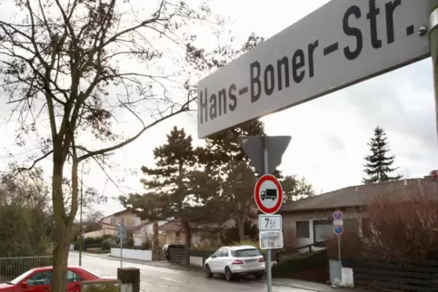 Die nach Hans Boner benannte Straße liegt im Nordwesten Landaus, nahe des Ortsausgangs Richtung Godramstein. 