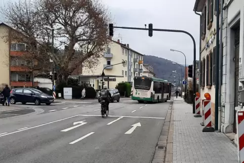 Wieder frei: der Weg in die Innenstadt. 