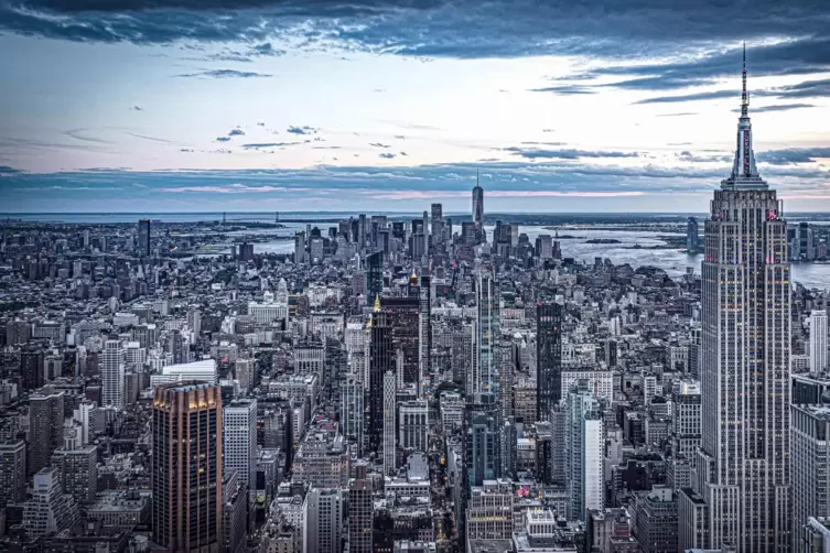 Unverkennbare Skyline: Dieses Motiv mit dem Titel „New York“ von Elfi Zimmer, Mitglied bei Tele Freisen, ist Teil der Ausstellun