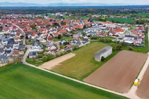 Harthausen, östlicher Ortsrand: Hier sollen eine neue Kita und ein kleines Neubaugebiet entstehen. 