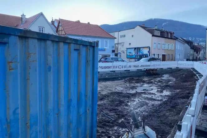 Der kleine Kohlplatz: Die Container werden am Dienstag abgeholt. Der kleine Kohlplatz: Die Container werden am Dienstag abgeholt.