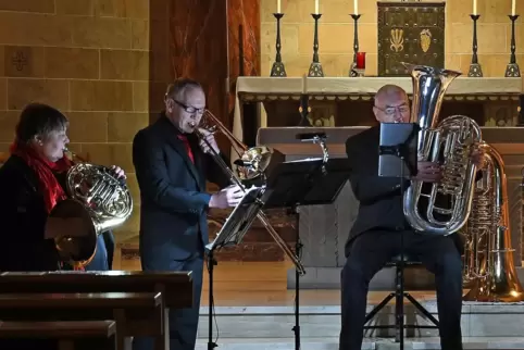 Traten in Rockenhausen auf: die Musiker von Rhoihesse Brass.