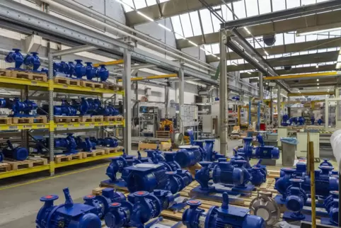 Auch bisher ein sehr wichtiger Bestandteil der Produktion im Stammwerk: KSB-Eta-Pumpen in Frankenthal. 