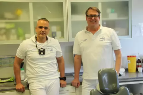 Angst vorm Zahnarzt? Damit werden Andreas Koob (links) und Jens Drogosch immer wieder konfrontiert. 