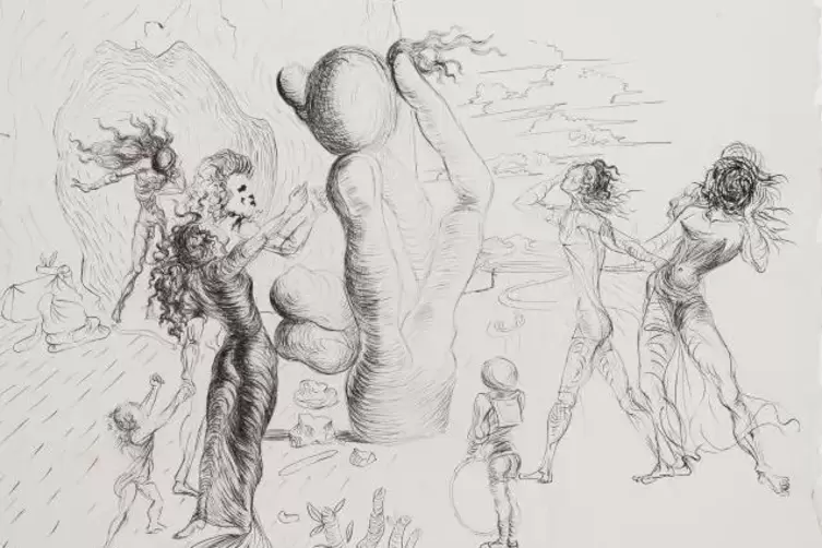 Freud eins -zu-eins: Salvador Dal&iacute;: &bdquo;La M&eacute;tamorphose de Narcisse&ldquo;. 1937. 