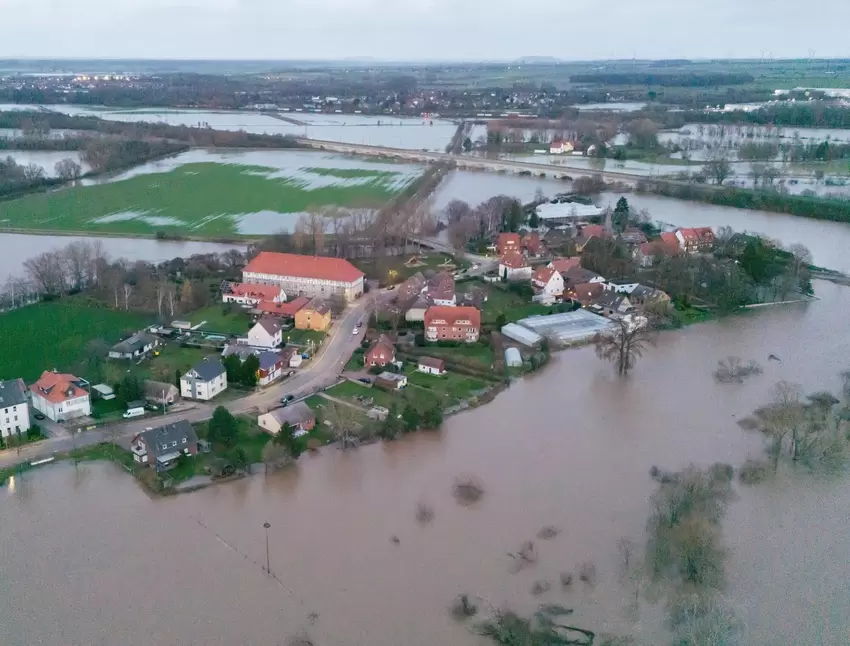 Die Innerste hat Gebiete im Landkreis Hildesheim überflutet.