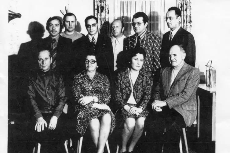 Die erste Vorstandschaft 1973 des Pfälzerwald-Vereins Bellheim. 
