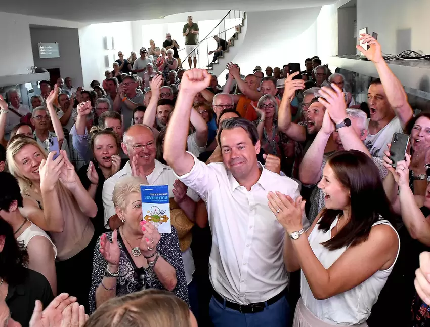 Überraschungssieger: Im ersten Wahlgang erorbert Nicolas Meyer im Juni den OB-Posten.
