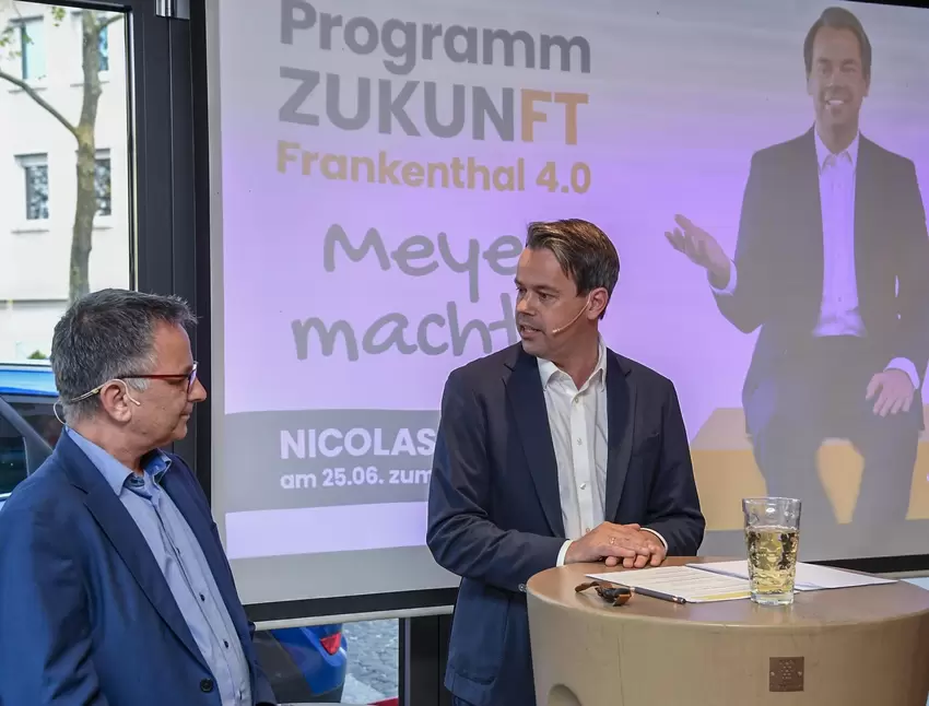 Zukunftsprogramm: Wahlkämpfer Nicolas Meyer im April bei der Vorstellung seiner Agenda.