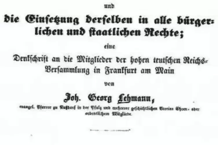 Lehmanns Denkschrift