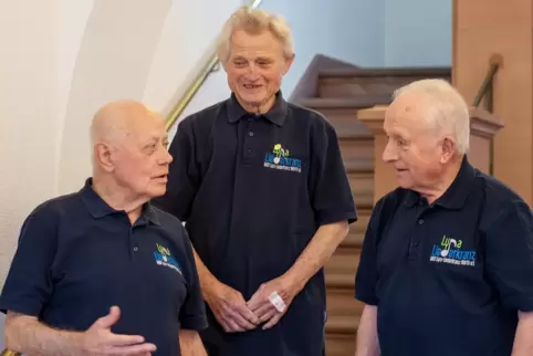 Die Jubilare Franz Graf, Wolfgang Geisser und Hans Kauter haben viel zu erzählen. 