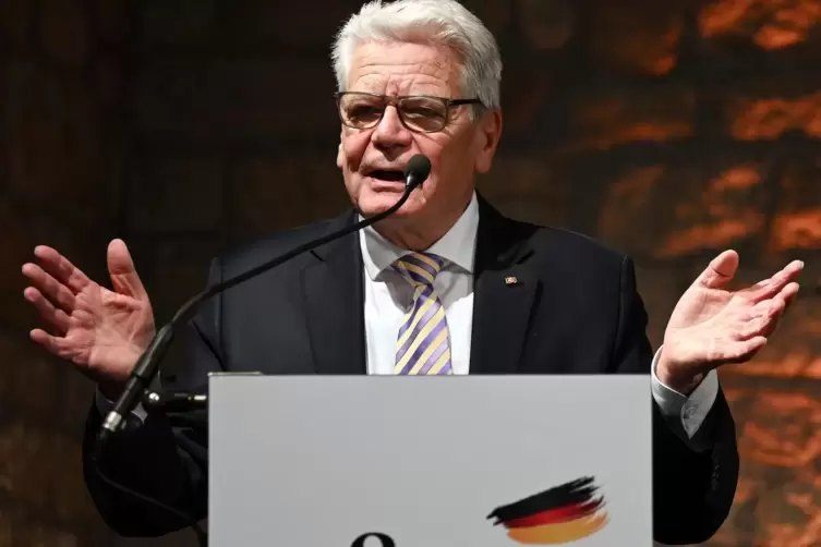 2022 gab es f&uuml;r ihn den Hambacher Freiheitspreis: Joachim Gauck.