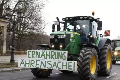 Die Landwirte auch in der Südpfalz protestieren gegen Subventionskürzungen. 