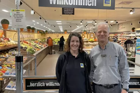 Stabwechsel beim Edeka-Markt in Rodalben: Nina Korb tritt als Inhaberin die Nachfolge von Markus Loew an. 