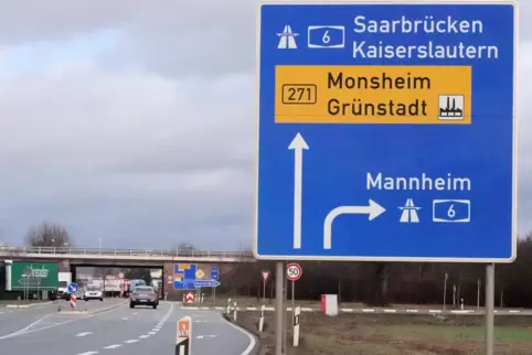 Hier geht’s am Montag nicht lang: Bauern werden an den Auffahrten Grünstadt und Wattenheim alle Wege auf die Autobahn blockieren
