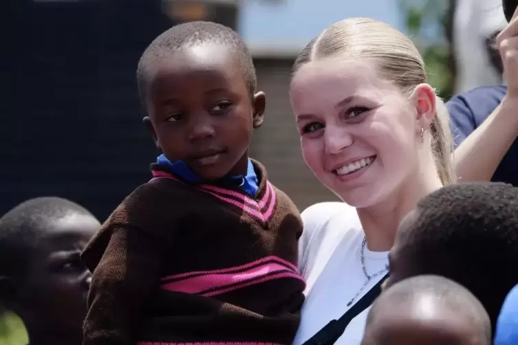 Beim Schüleraustausch in Ruanda: Emily Kilbert. 
