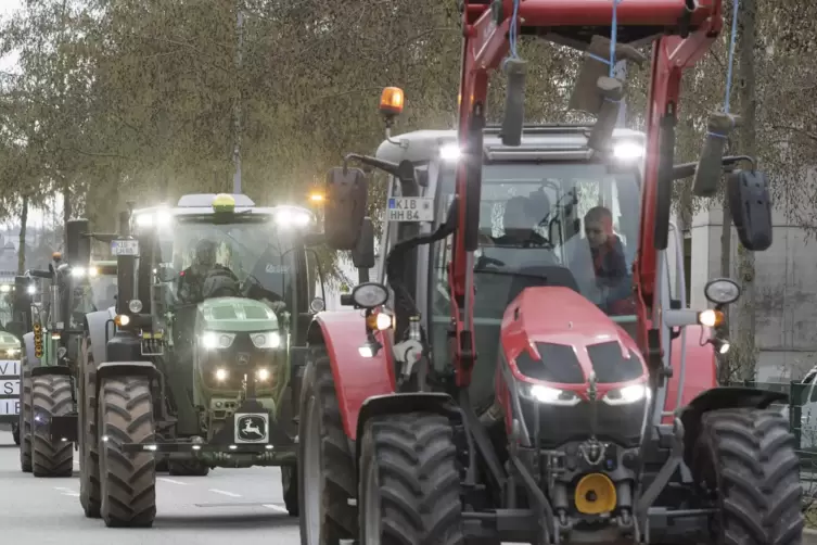 Am Montag wollen die Landwirte mit ihren Traktoren auf den Straßen der Region weitere Protestaktionen starten. 