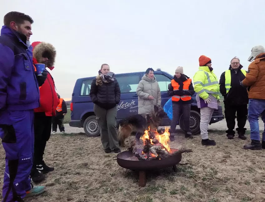 Nur ein Feuerchen wird gestattet.