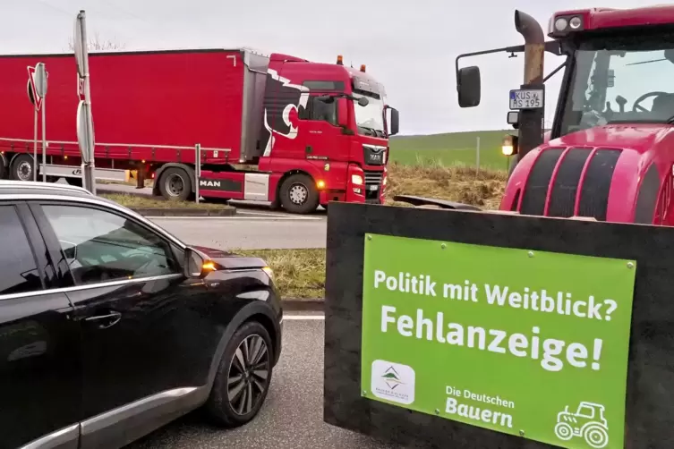 Mit ihrer Aktion fordern die Landwirte unter anderem klare, nachvollziehbare Konzepte. 