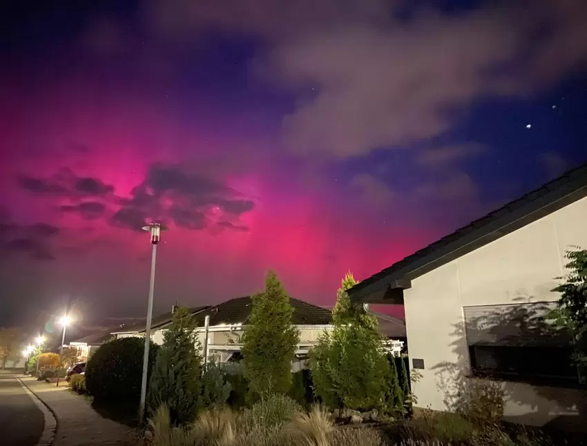 Polarlichter über Kirchheimbolanden waren der Höhepunkt des Jahres für Otto Steitz.