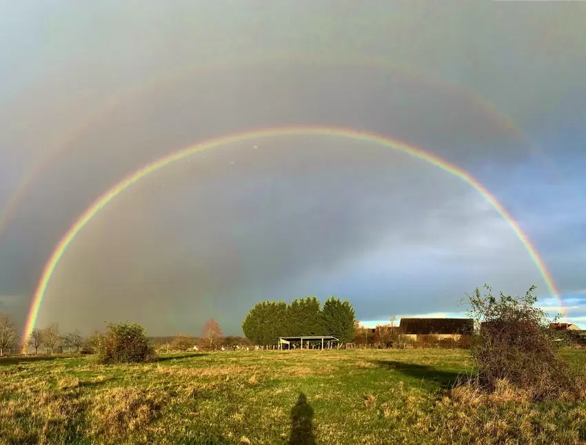 »Als Momente des Jahres erfreuten mich dieses Jahr die Regenbögen«, schreibt Irmgard Dülmer-Hirsch aus Orbis. Dieses Jahr habe s