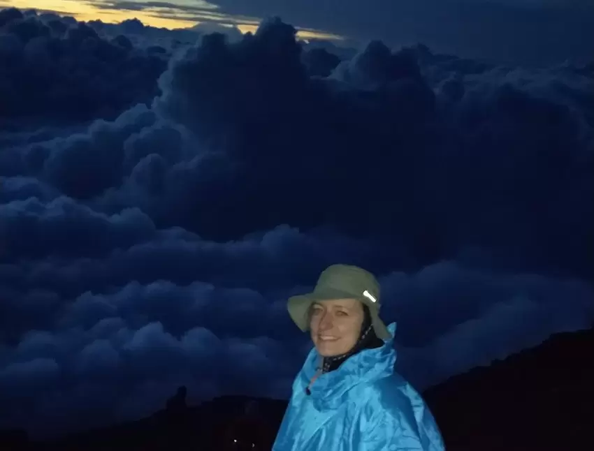 Eine gemeinsame Japanreise führte die Familie Bender aus Oberwiesen im Juli auf den Gipfel des Fujisan, den heiligsten Berg des