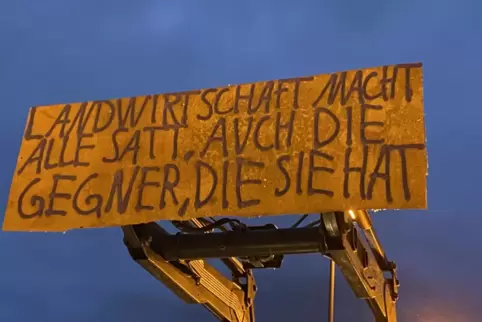 Die Bauernproteste in der Westpfalz am Montag sind nach Angaben der Polizei sehr gut verlaufen. 