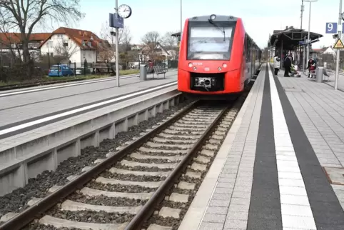 Auch am Freinsheimer Bahnhof ist weniger los als sonst. 