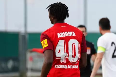 Die Nummer 40 will viele Tore für den FCK schießen: Winterzugang Dickson Abiama. 