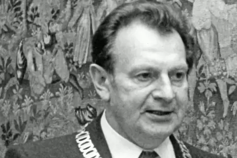 Theo Vondano bei der Amtseinführung 1979. 