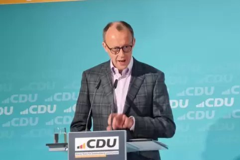 CDU-Chef Friedich Merz bei der Klausurtagung in Heidelberg.