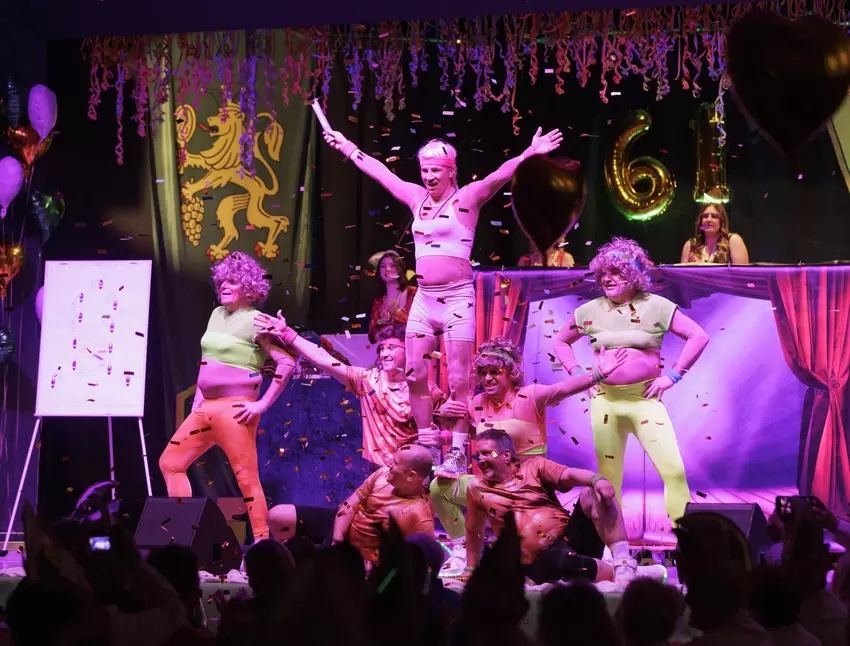 Beim Männerballett des KV Kaiserslautern ging es in diesem Jahr besonders sportlich zu.