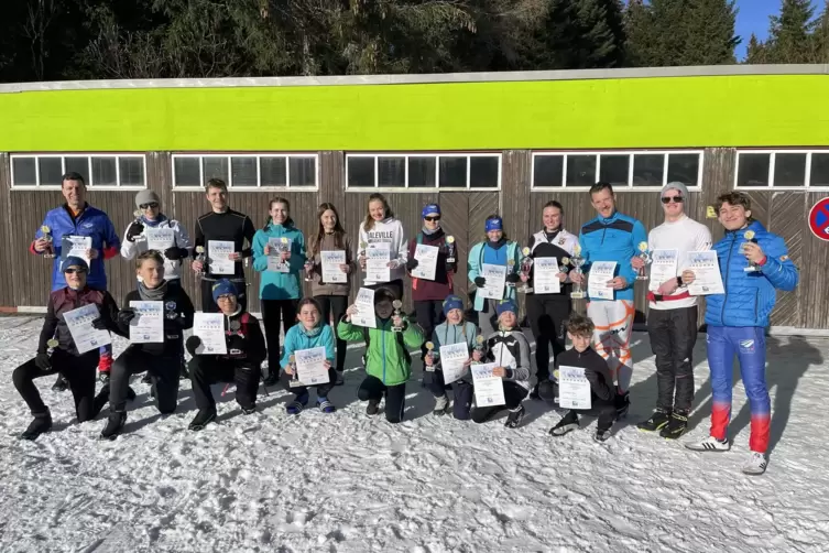 Die Klassensieger: der Ski-Club Speyer am Herzogenhorn/Feldberg.