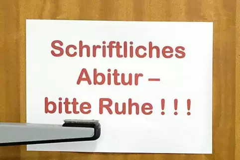 An den Zweibrücker Gymnasien schreiben die Schüler gerade ihr Abitur.