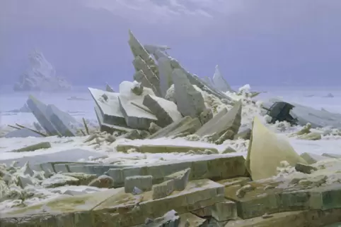 Das Bild zum Wetterbereicht: „Das Eismeer “ von Caspar David Friedrich. Das Bild zum Wetterbereicht: „Das Eismeer “ von Caspar David Friedrich.