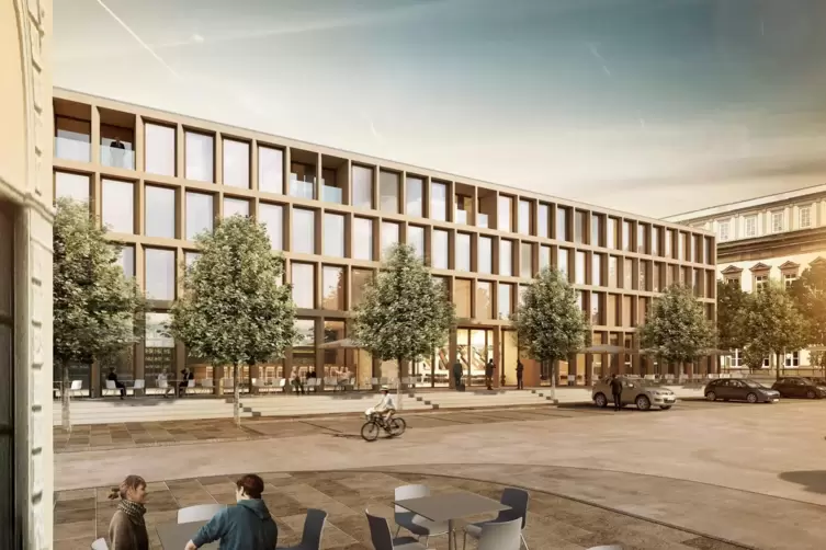 Das geplante Hotel. 