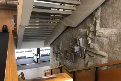 Zwischen den Feiertagen geöffnet: Treppenhaus im Wörther Rathaus.