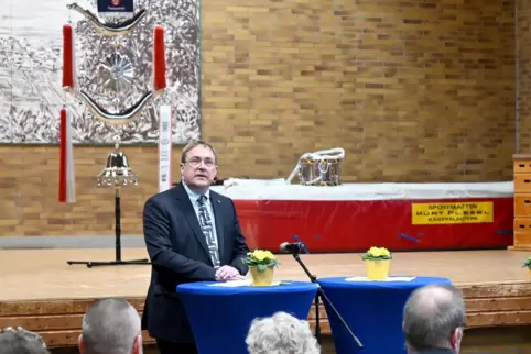 „Das ist das, was man Heimat nennnt“: Bürgermeister Thomas Jaworek (CDU beim Neujahrsempfang.