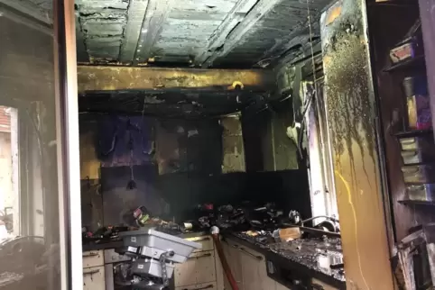 Das Feuer war in einer Küche in der Gartenstadt ausgebrochen. 