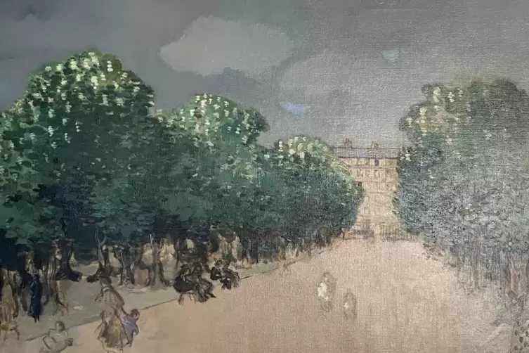 Der Mainzer Paul Strecker lebte von 1924 an in Paris – und schuf 1942 die Arbeit „Jardin du Luxembourg“, die in der Ausstellung 