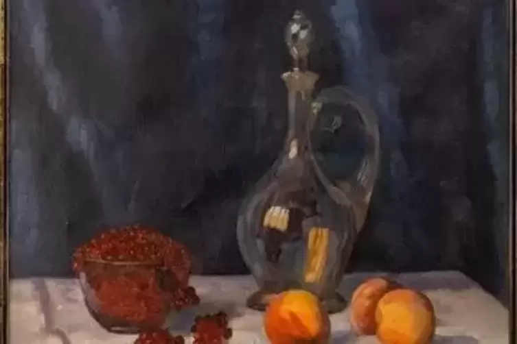 Ausschnitt aus Margot Erlenwein-Semmlers &bdquo;Stillleben mit Johannisbeeren&ldquo; von 1931.