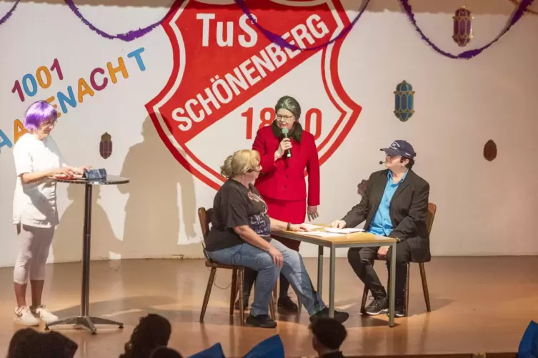 Sketch Eheberatung: B&uuml;rgermeister Thomas Wolf mit seiner Frau in der psychologischen Eheberatung.