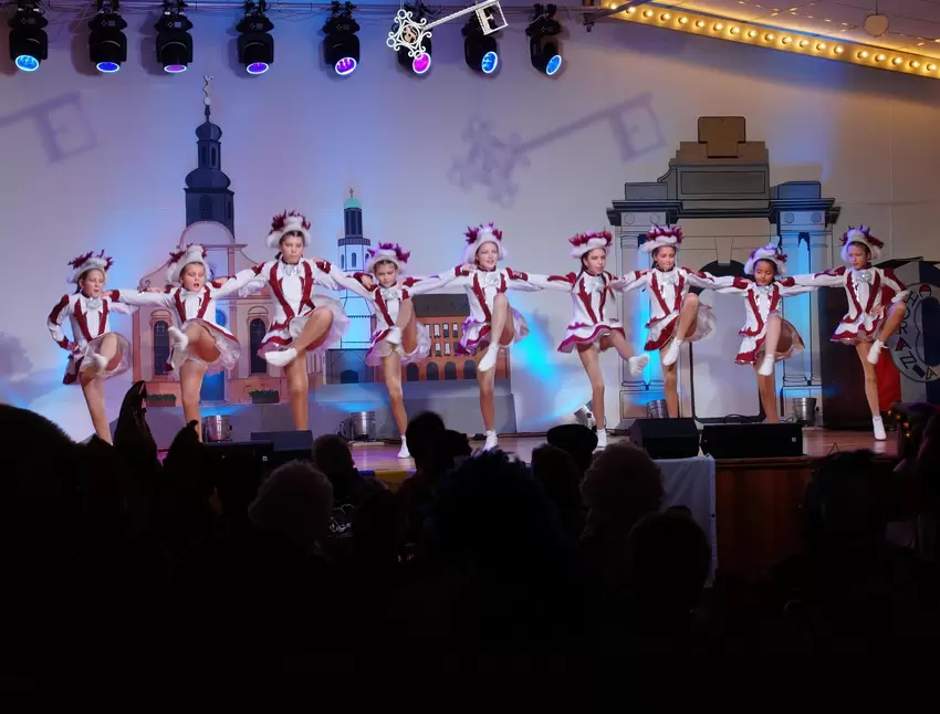 Beim Gardemarsch: die Choraniagarde.