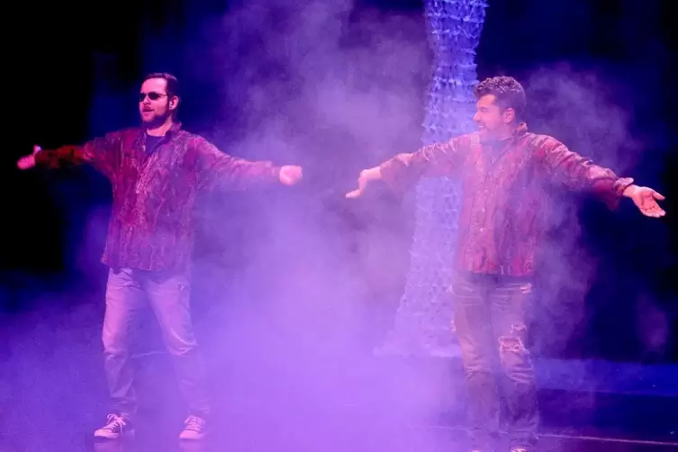 Damensitzung der Altrhein-Narren in W&ouml;rth: Das M&auml;nnerballett aus R&uuml;lzheim.