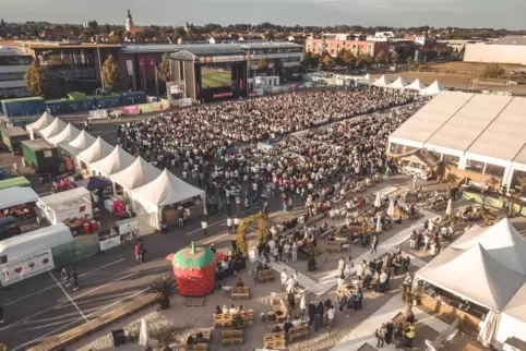 So sah die Arena 2018 aus. Die diesjährige wird ganz ähnlich. 