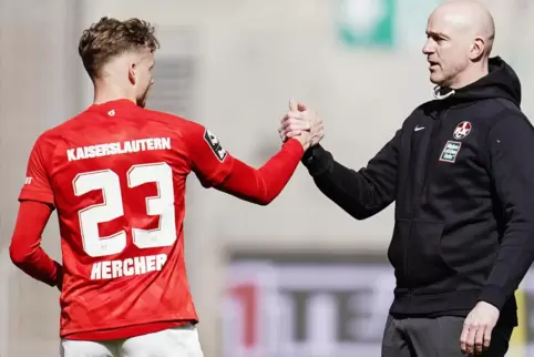 In Kürze wieder vereint: Philipp Hercher und sein früherer FCK-Trainer Marco Antwerpen. 