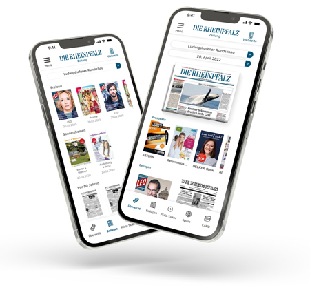 Hybrid-App Zeitungsbereich