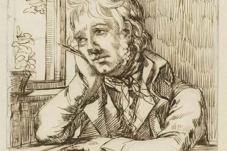 &bdquo;Selbstbildnis mit aufgest&uuml;tzten Arm&ldquo;, um 1802. 