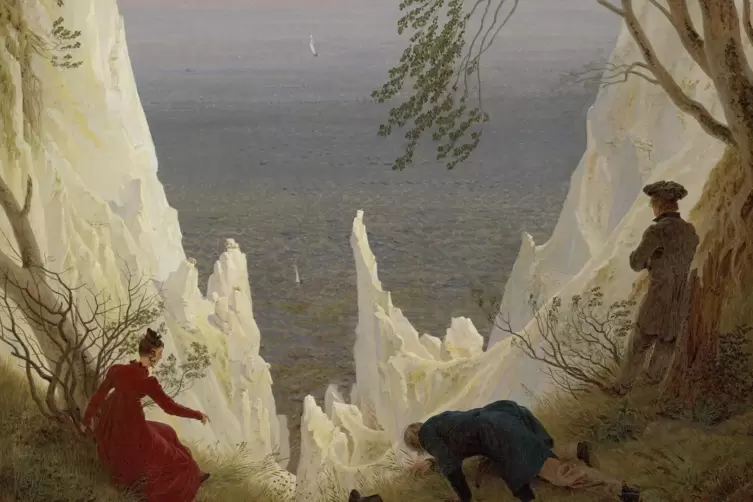 Ein Blick, den es so nicht gibt: Gem&auml;lde &bdquo;Kreidefelsen auf R&uuml;gen&ldquo;, 1818.